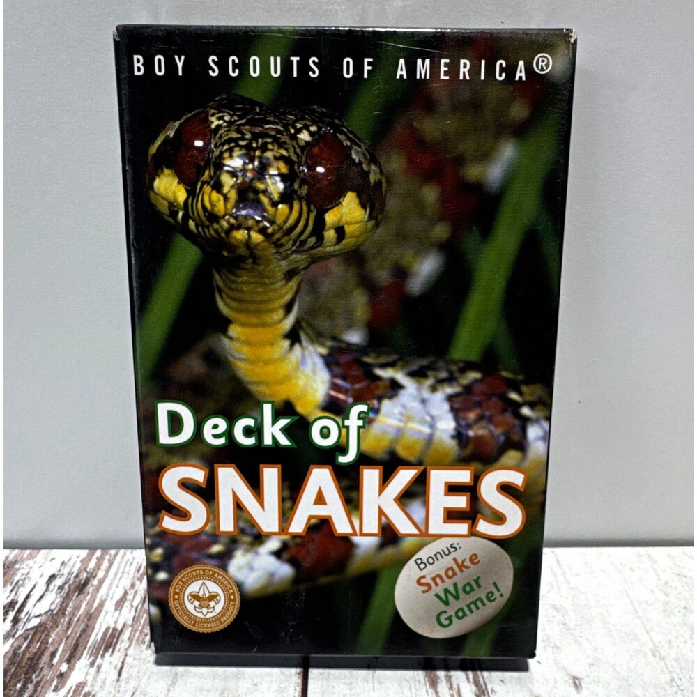 DK Deck of Snakes Animals Card Game Boy Scouts of America 2 Players Age 4-11